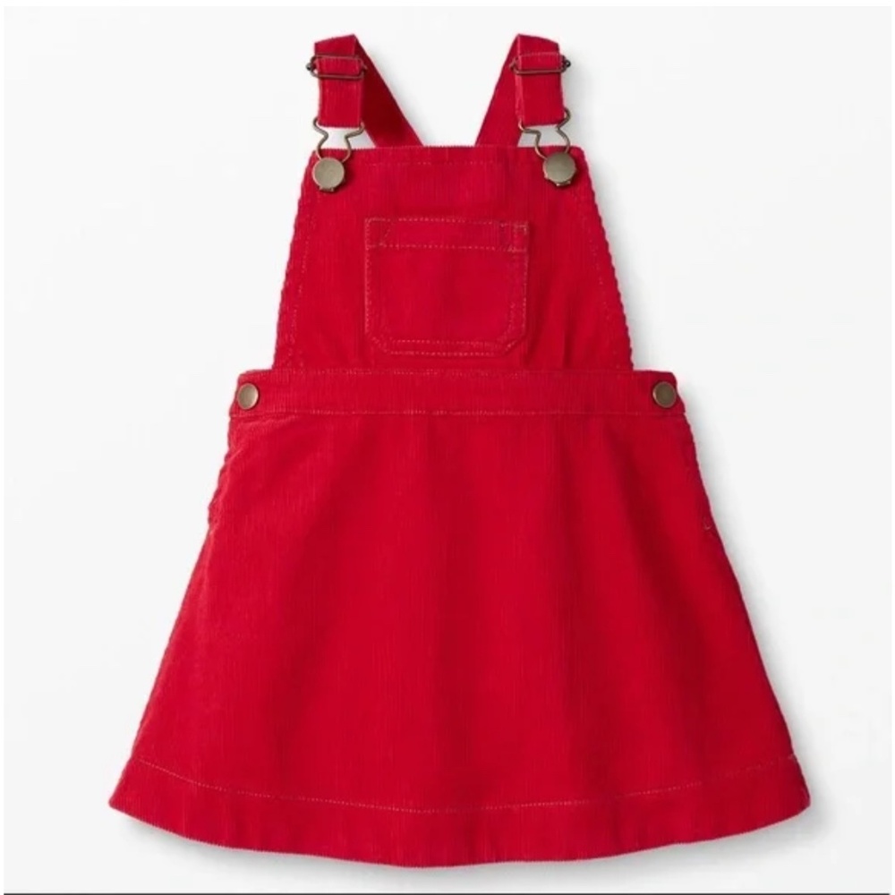 NWT Hanna Andersson Red Corduroy Jumper Dress